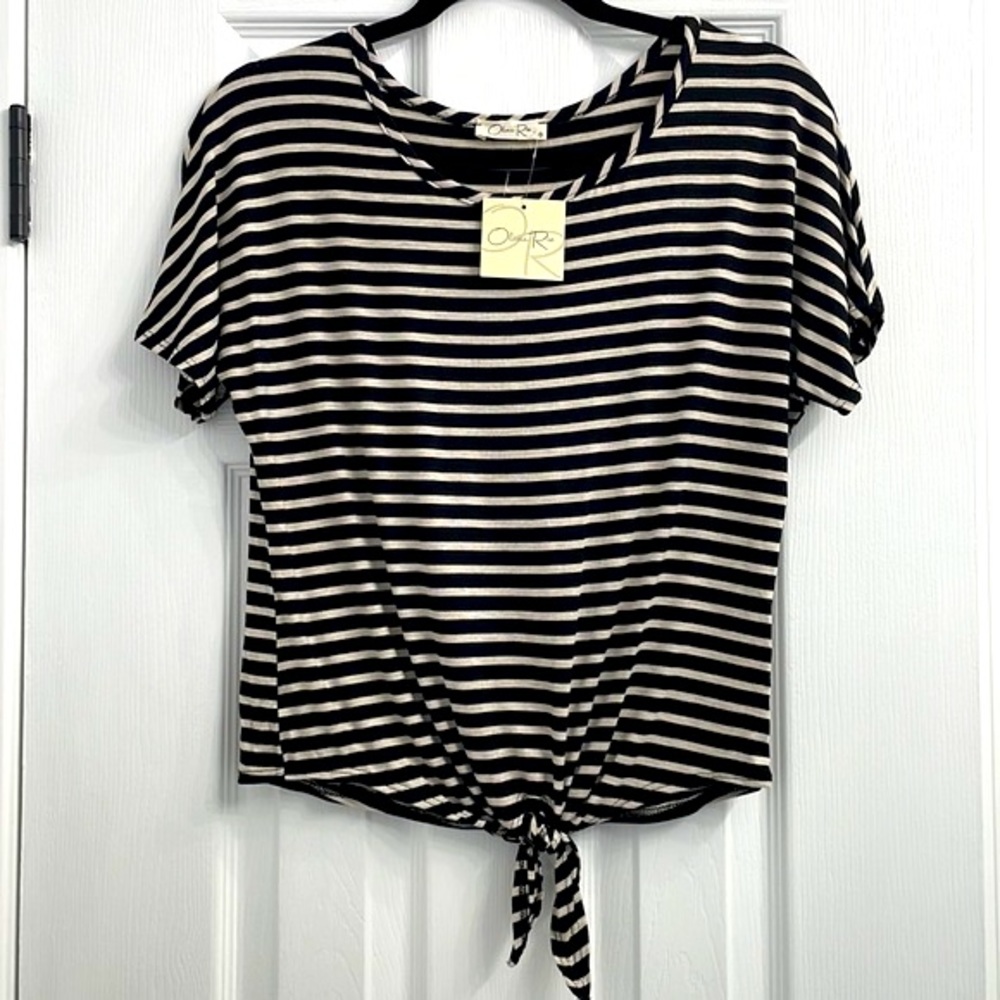Olivia Rae Tie Front Top